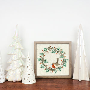 Borduurblad productfoto Digitaal patroon Roodborstje - Loredana Briozzo