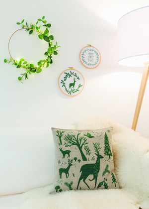 Borduurblad productfoto Digitaal patroon Kussen Winter - Rico Design