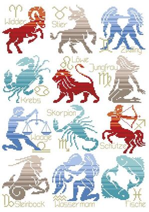 Borduurblad productfoto Lindner's Kreuzstiche Leaflet Sternstunde 169 2