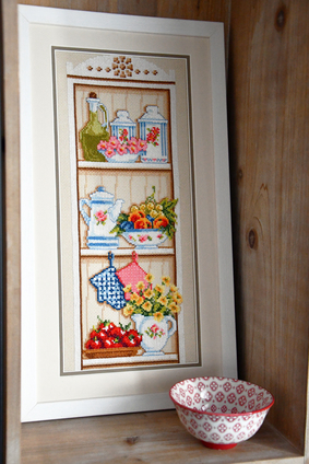 Borduurblad productfoto Digitaal patroon Keukenkastje - Vervaco 2