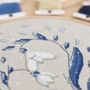 Borduurblad productfoto Digitaal patroon Sneeuwklokjes - Zweigart 2