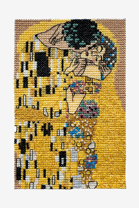 Borduurblad productfoto Digitaal patroon The Kiss - DMC 2