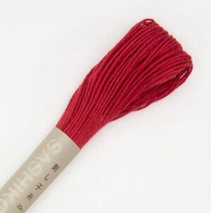 Borduurblad productfoto Sashiko borduurgaren - donkkerrood