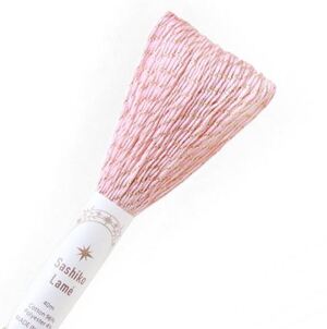 Borduurblad productfoto Sashiko borduurgaren - rose goud lamé