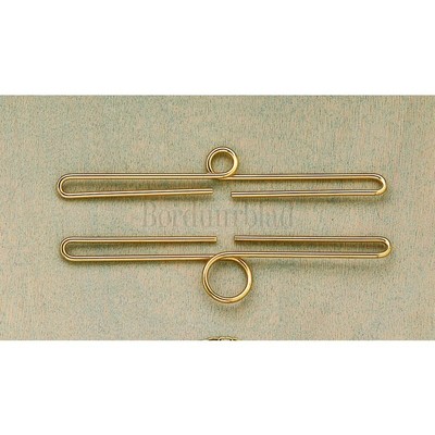 Borduurblad productfoto Goudkleurige hangerset - 12 cm